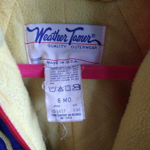 Adorable vintage red and blue Weather Tamer snow suit 6 months - Picture 7 of 8